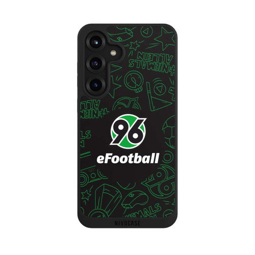 Samsung Galaxy S25+  NIVOpure Hannover 96 Football Pattern Design Black