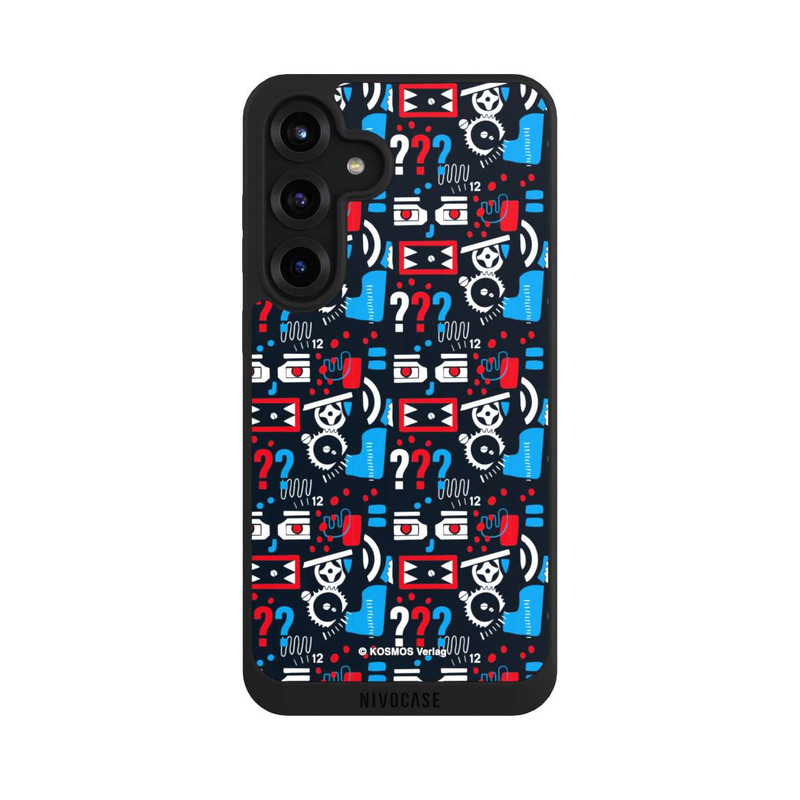 Galaxy S25 + NIVOpure Drei Fragezeichen Wildes Muster