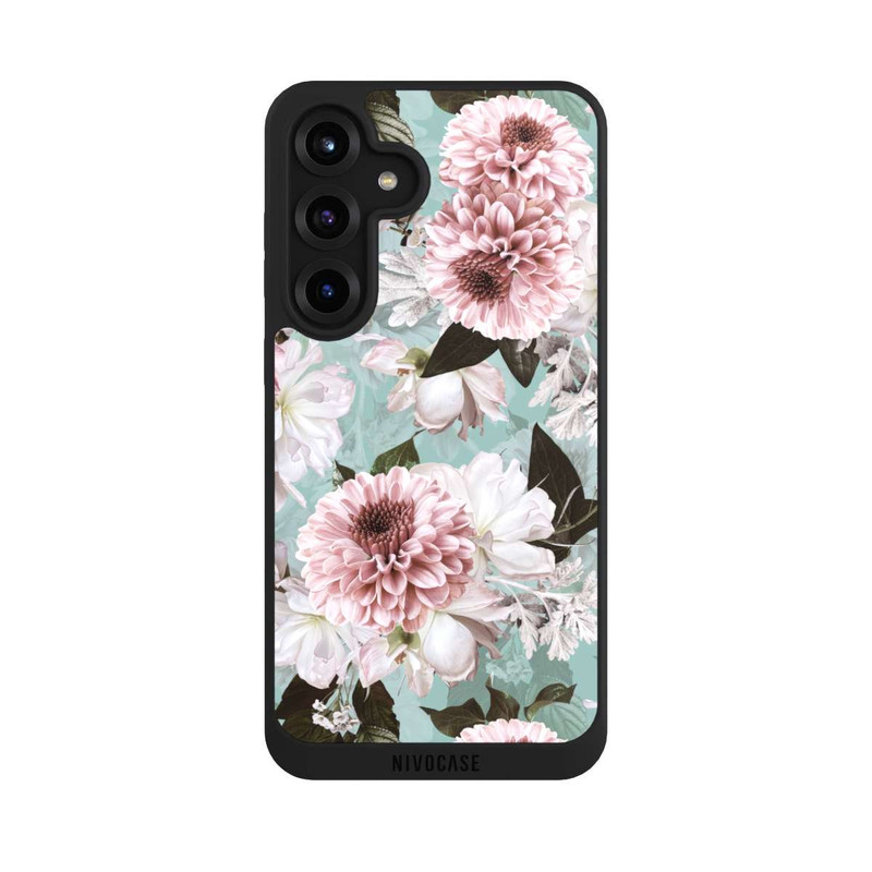 Galaxy S25 + NIVOpure Fond des Fleurs Bleus Baroques