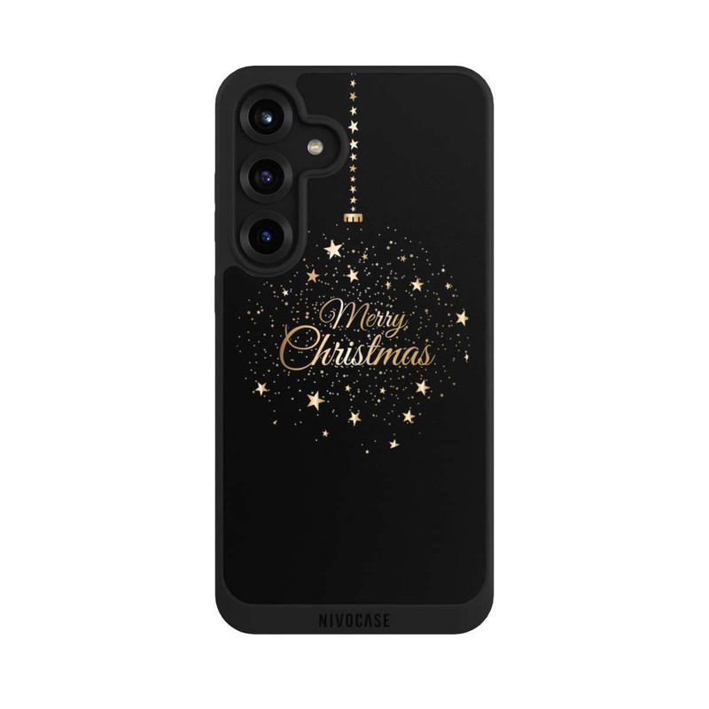 Galaxy S25 + NIVOpure Merry Christmas Gold Stars