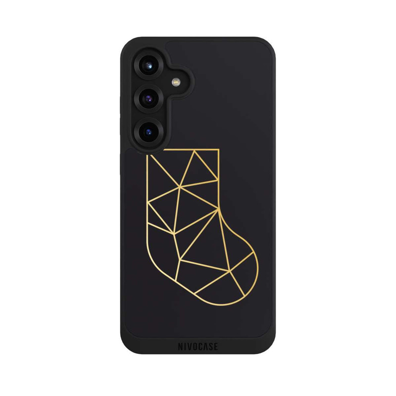 Galaxy S25 + NIVOpure Gold Polygonal Sock