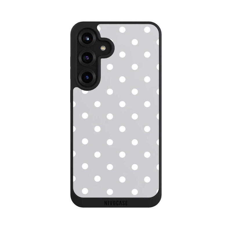 Galaxy S25 + NIVOpure Polka Dots Grau