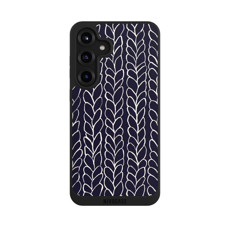 Galaxy S25 + NIVOpure Tresses En Laine Dessins Marine