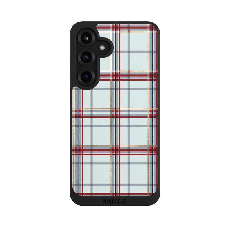 Galaxy S25 + NIVOpure Tartan Blau