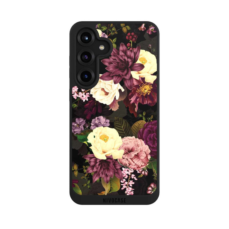 Galaxy S25 + NIVOpure Dunkle Blumen Bienen