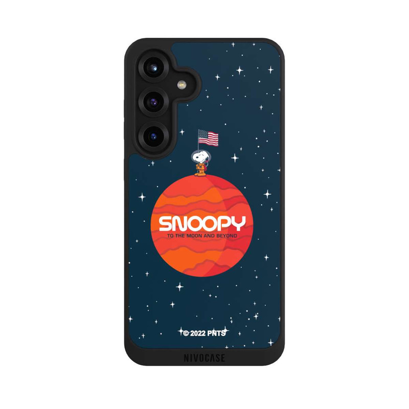 Galaxy S25 + NIVOpure Snoopy Voyageur de l'espace Orange