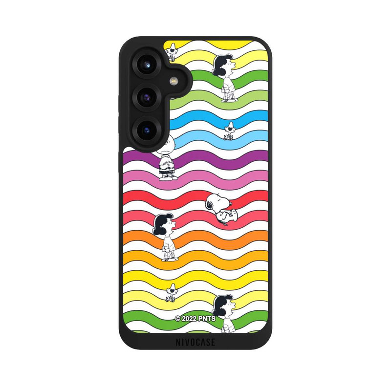 Galaxy S25 + NIVOpure Snoopy Pattern Arc-en-ciel