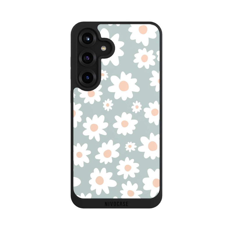 Galaxy S25 + NIVOpure Marguerites Pattern Vert