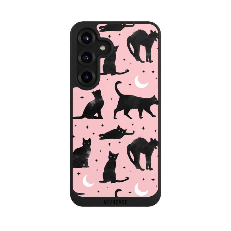 Galaxy S25 + NIVOpure Lune & Chats Fond Rose