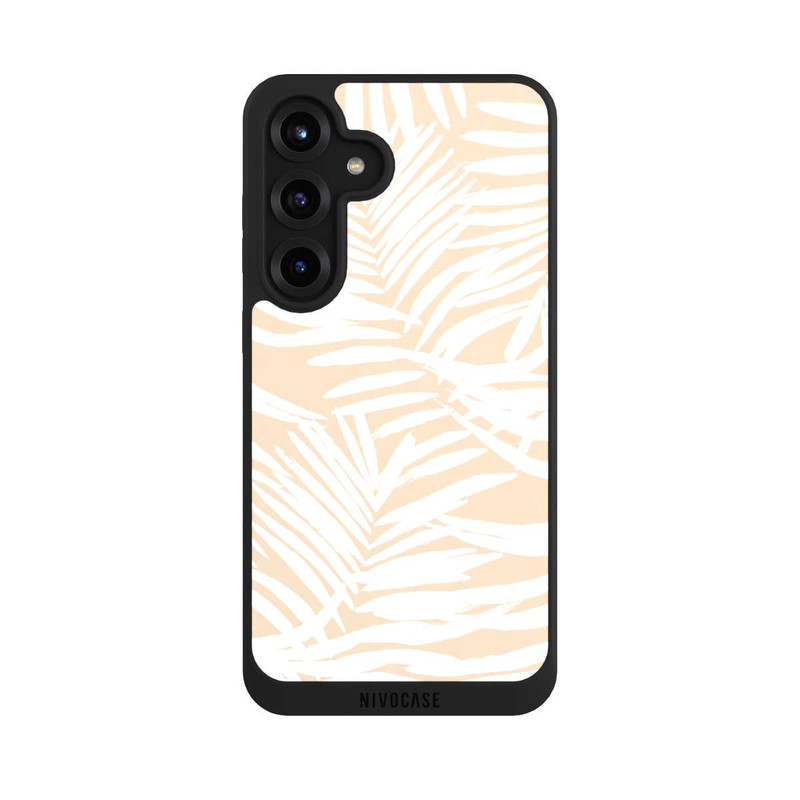 Galaxy S25 + NIVOpure Beige Boho Farn Hintergrund