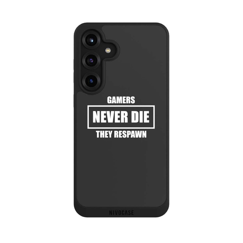 Galaxy S25 + NIVOpure Gamers Never Die. They Respawn.