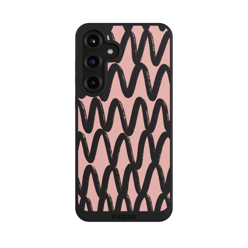 Galaxy S25 + NIVOpure Schwarzes Zickzack