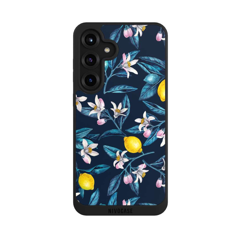 Galaxy S25 + NIVOpure Zitronen und Blüten dunkel