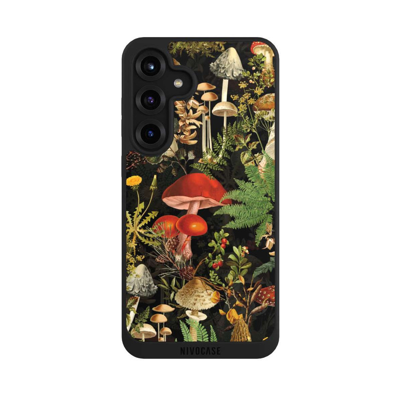 Galaxy S25 + NIVOpure Différents champignons dans la forêt