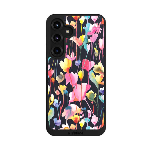 Samsung Galaxy S25+  NIVOpure Wildblumen schwarz