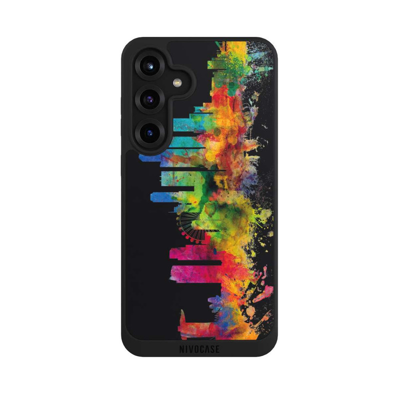 Galaxy S25 + NIVOpure Ligne d'horizon de Singapour noire