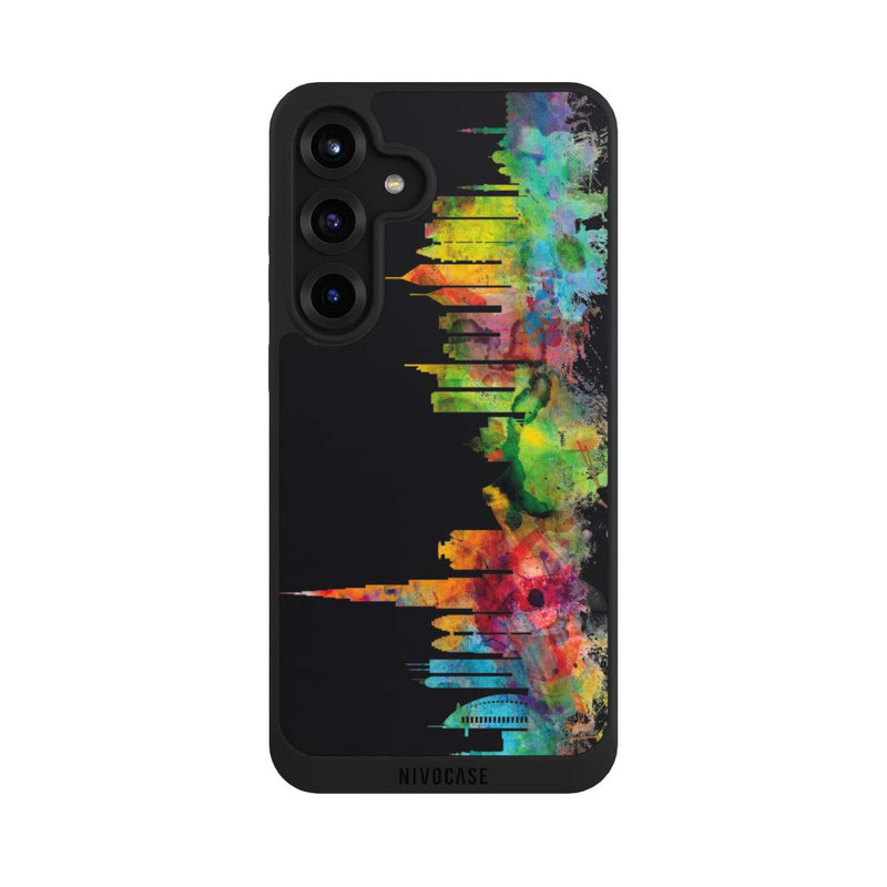 Galaxy S25 + NIVOpure Ligne d'horizon de Dubaï noire