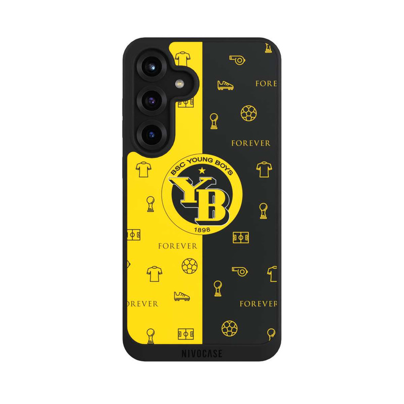 Galaxy S25 + NIVOpure BSC YB Gelb Schwarz Muster