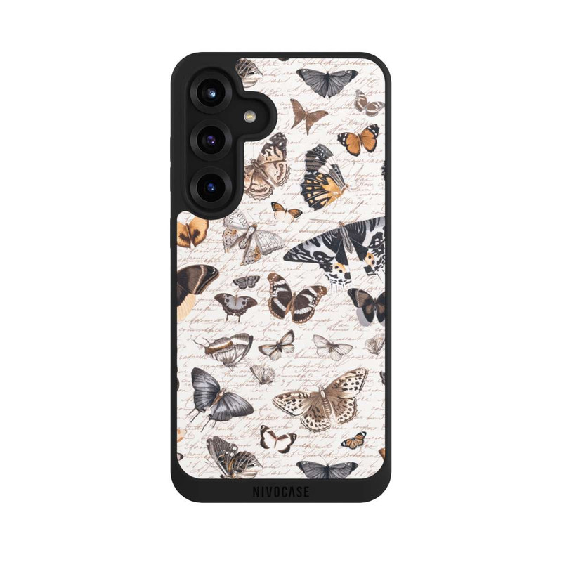 Galaxy S25 + NIVOpure Motif papillon bohème