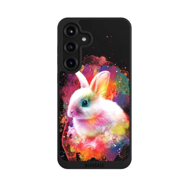 Galaxy S25 + NIVOpure Happy Rabbit Schwarz