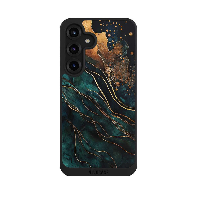 Galaxy S25 + NIVOpure Gold und Grün