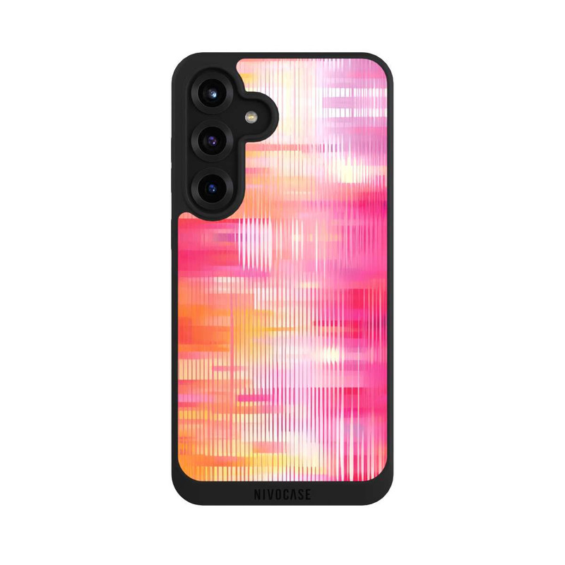 Galaxy S25 + NIVOpure Glitch Pink Orange