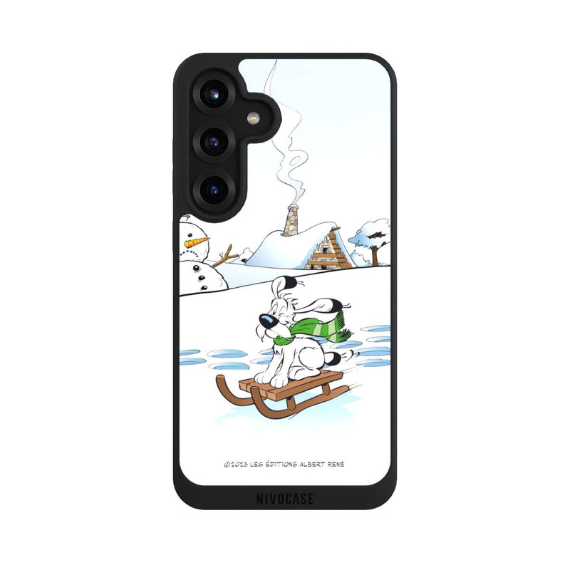 Galaxy S25 + NIVOpure Idéfix fait du traîneau