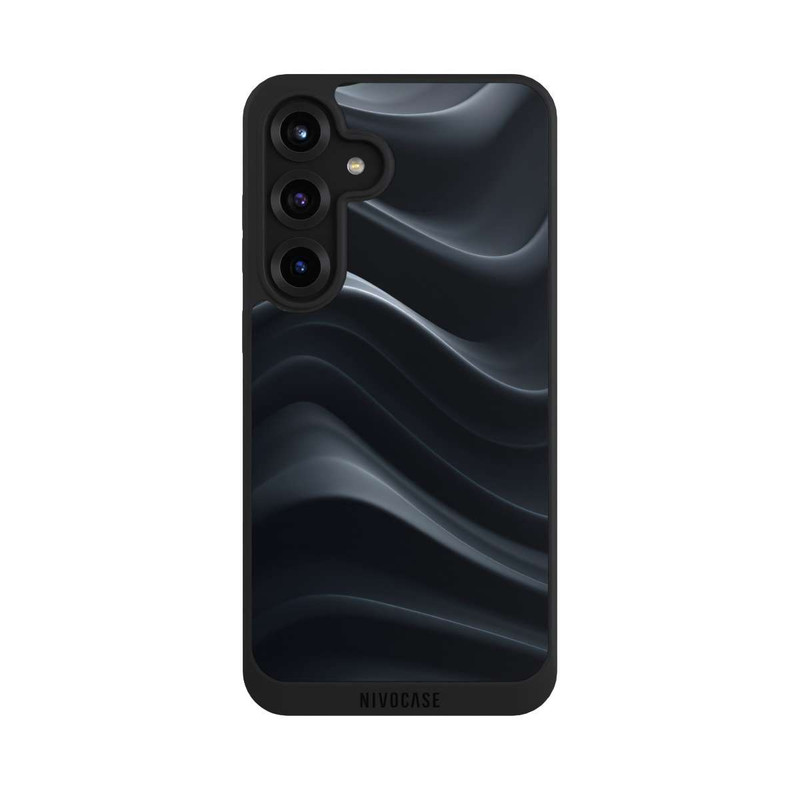 Galaxy S25 + NIVOpure Black Waves Texture