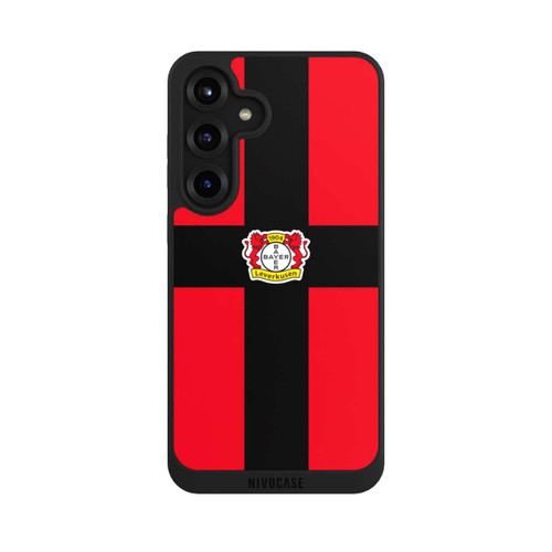 Samsung Galaxy S25+  NIVOpure Bayer 04 Leverkusen Schwarzes Kreuz auf Rot