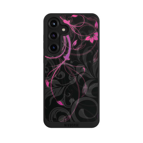 Samsung Galaxy S25+  NIVOpure Schwarze und rosa Herbstblumen