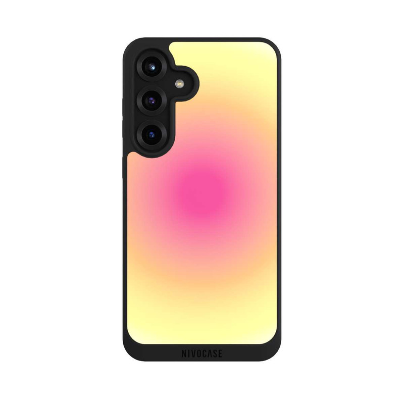 Galaxy S25 + NIVOpure Aura Gelb Pink Kreis