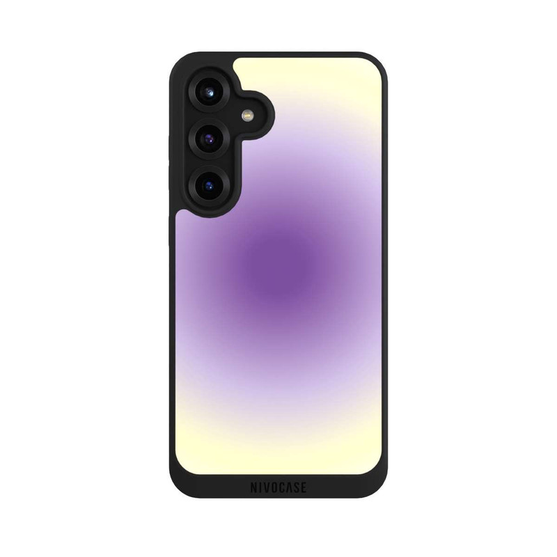 Galaxy S25 + NIVOpure Aura Lila Gelb Kreis