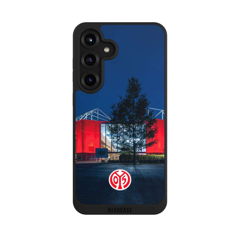Galaxy S25 + NIVOpure Mainz 05 Stadion bei Nacht