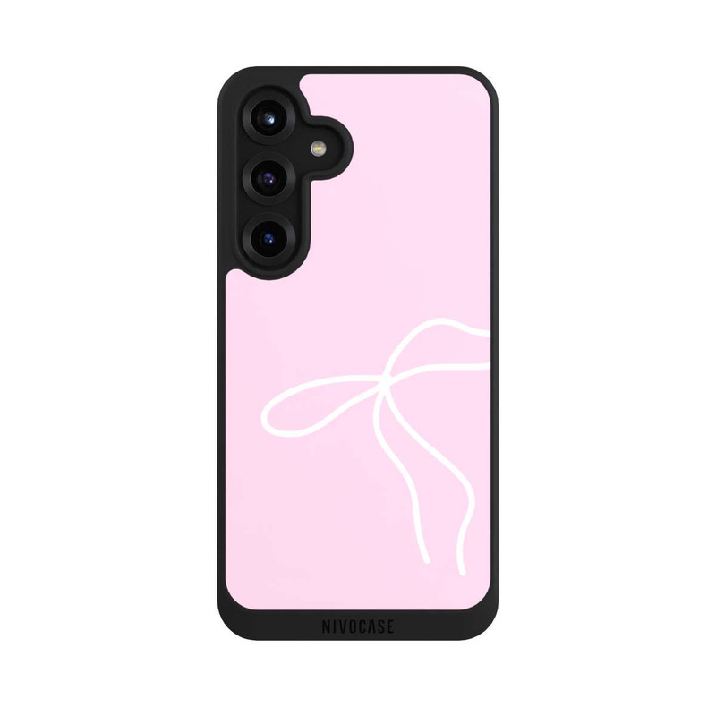 Galaxy S25 + NIVOpure Trendy Bow White Pink