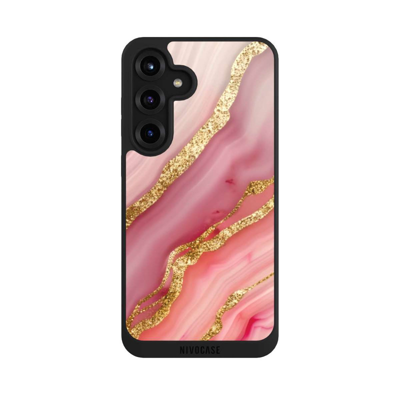 Galaxy S25 + NIVOpure Gold Marmor