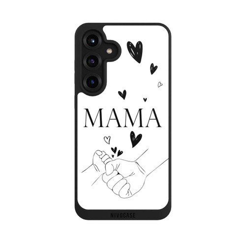 Samsung Galaxy S25+  NIVOpure Muttertag Line Art Hände Schwarz Weiß
