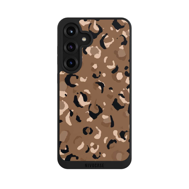 Galaxy S25 + NIVOpure Leo Muster Braun