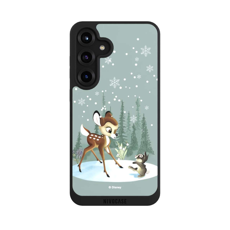 Galaxy S25 + NIVOpure Bambi et Panpan Monde Hivernal