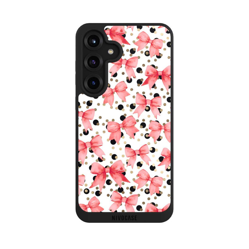 Galaxy S25 + NIVOpure Red Bows and Polka Dots