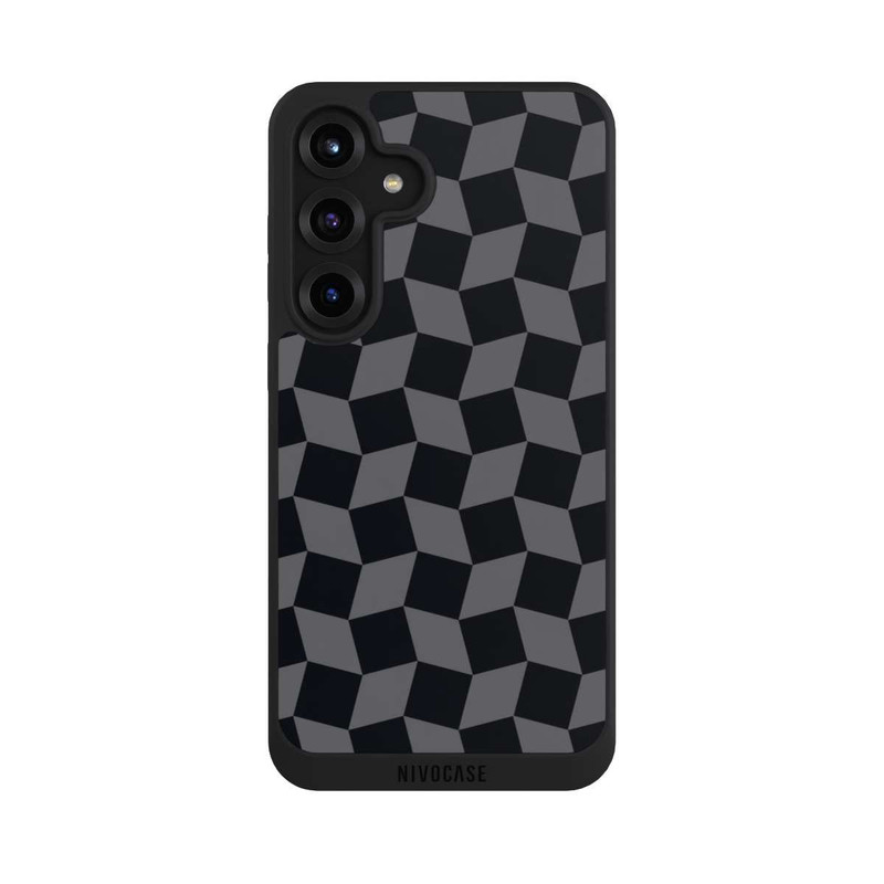 Galaxy S25 + NIVOpure 3D Würfel-Muster Effektt
