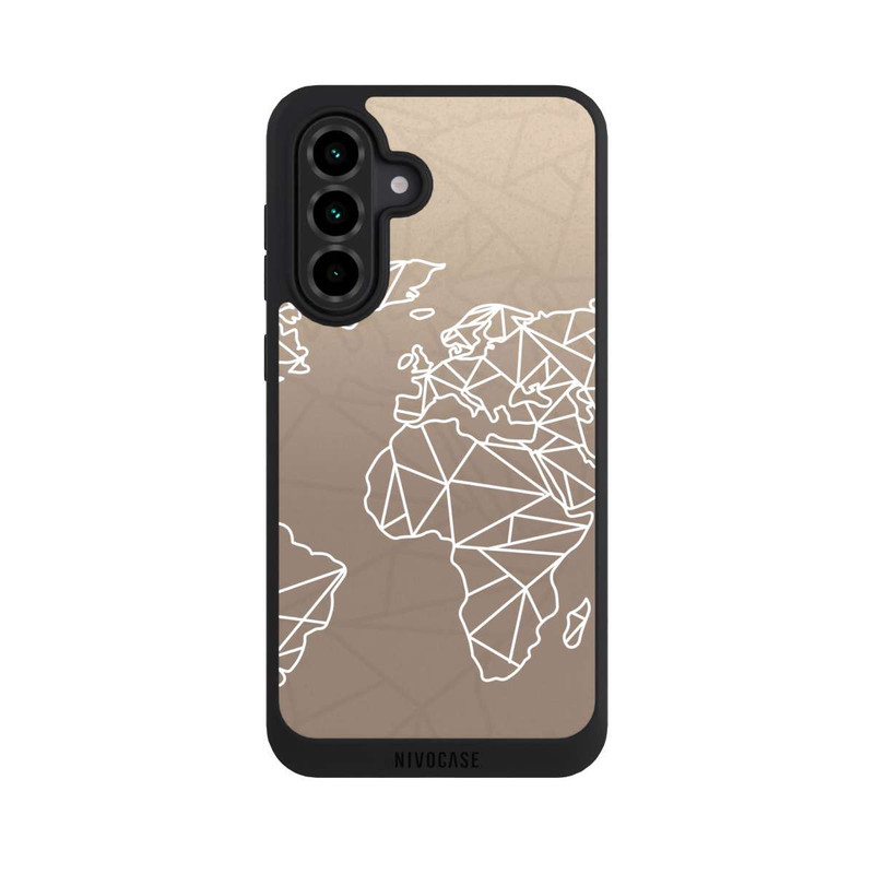 Galaxy A36 5G NIVOpure Carte du Monde Polygone