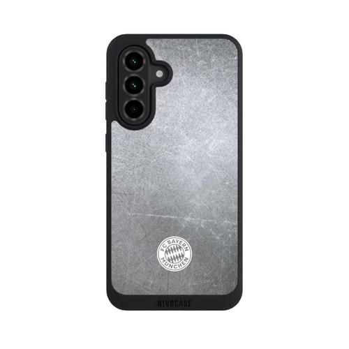 Samsung Galaxy A36 5G NIVOpure Classic FCB Logo Small - White on Metal Look