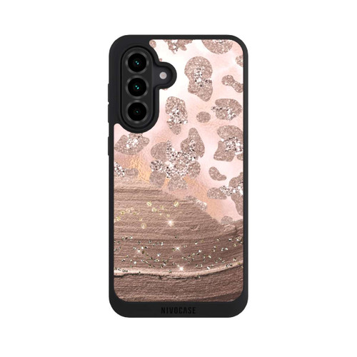 Samsung Galaxy A36 5G NIVOpure Silver Leopard Glitterlook