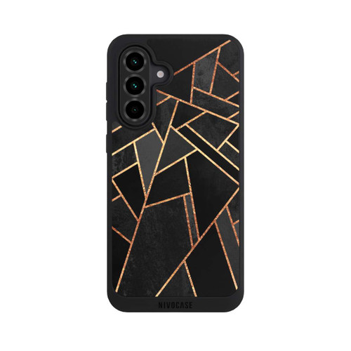 Samsung Galaxy A36 5G NIVOpure Schwarze Nacht Gold Druck