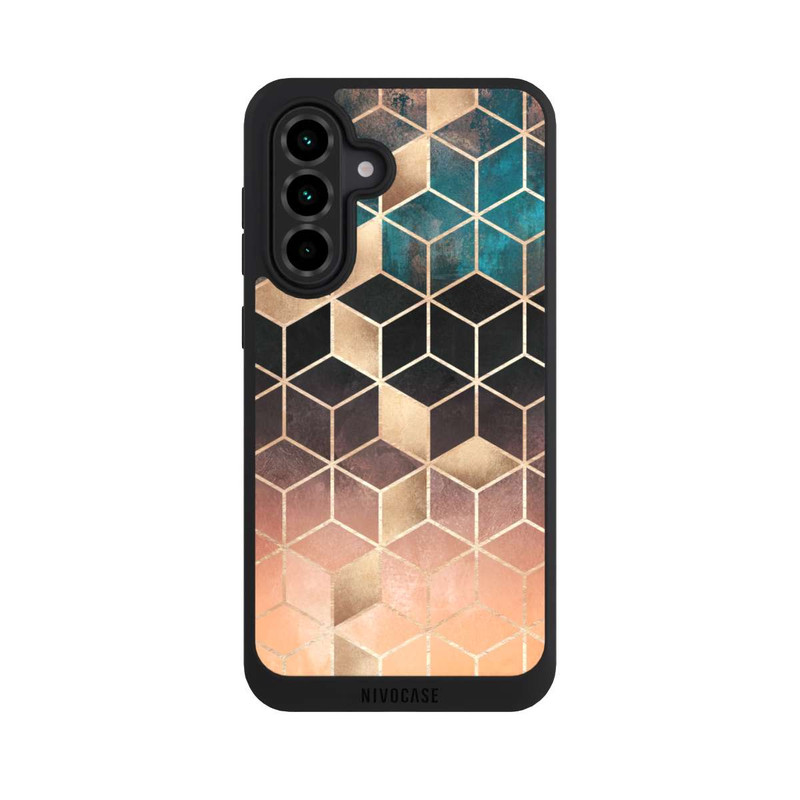 Galaxy A36 5G NIVOpure Cubes de rêve imprimé doré