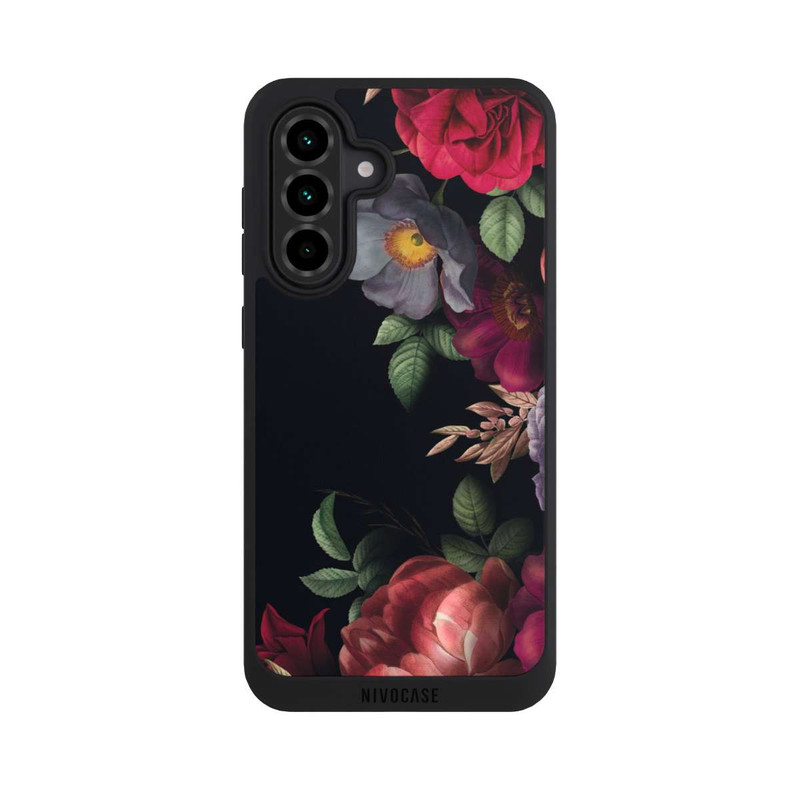 Galaxy A36 5G NIVOpure Blumen Auf Schwarz