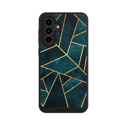 Samsung Galaxy A36 5G NIVOpure Tief Blaugrün Stein Gold Druck