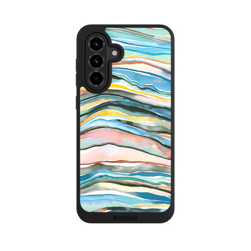 Samsung Galaxy A36 5G NIVOpure Watercolor Agate Layers Blue