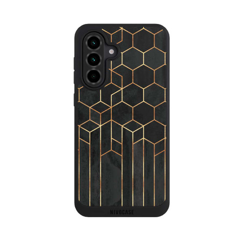 Samsung Galaxy A36 5G NIVOpure Schwarze Sechsecke