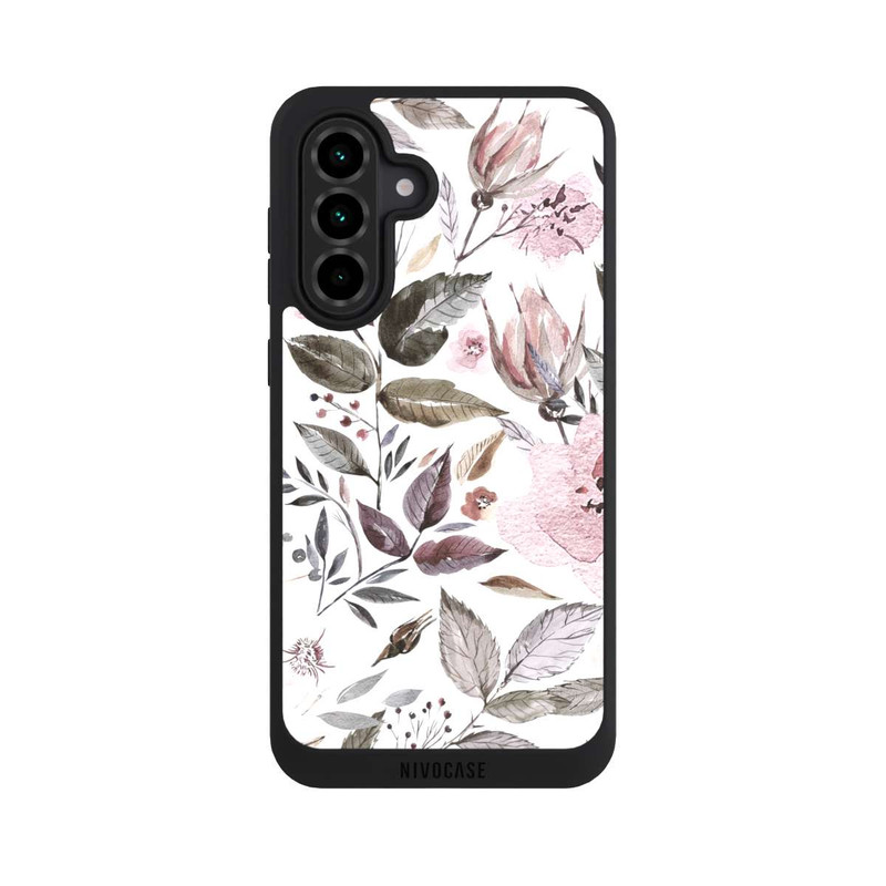 Galaxy A36 5G NIVOpure Aquarelle Fleurs Roses Brunes